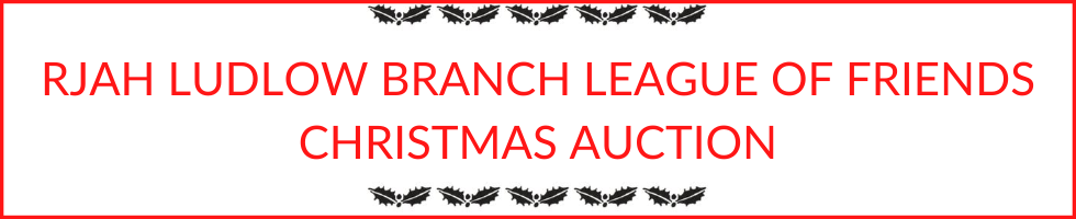 RJAH Ludlow Branch League of Friends Auction banner image