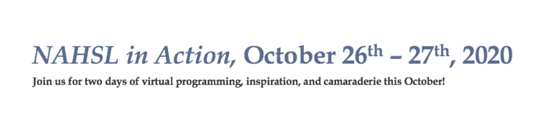 NAHSL 2020 Silent Auction | Oct. 26th - 27th, 2020 banner image