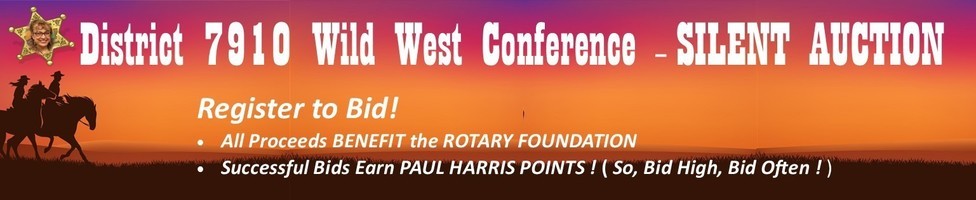 District 7910 - Wild West Virtual Silent Auction banner image