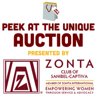 Zonta’s PEEK at the Unique Auction! banner image