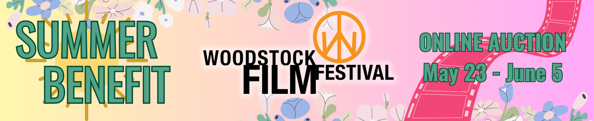 Woodstock Film Festival Summer Benefit 2023 banner image