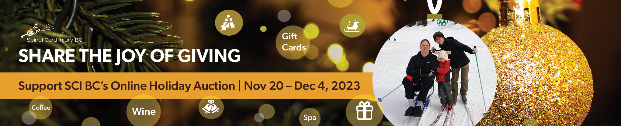 SCI BC's Online Holiday Auction banner image