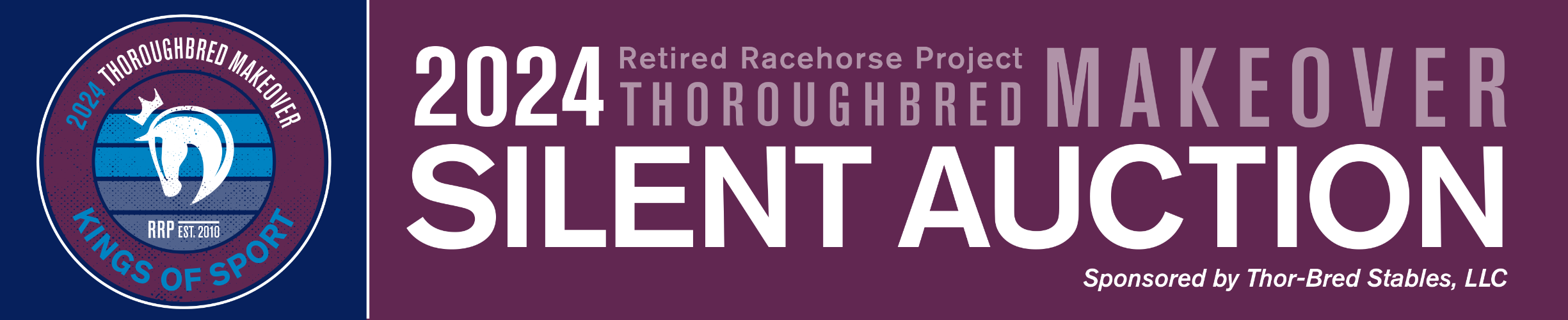 2024 Thoroughbred Makeover Silent Auction banner image