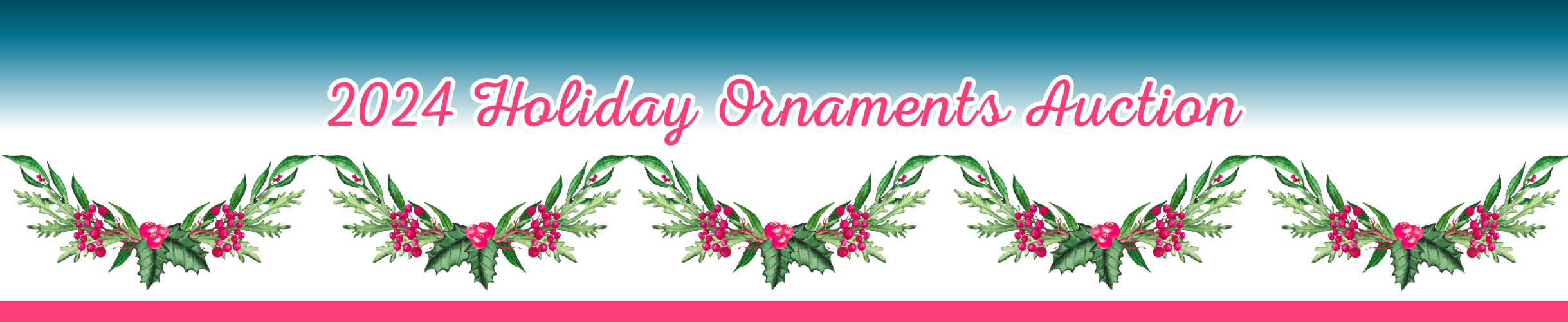 2024 Holiday Ornaments Auction banner image
