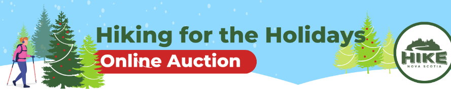 Hiking for the Holidays Online Auction banner image