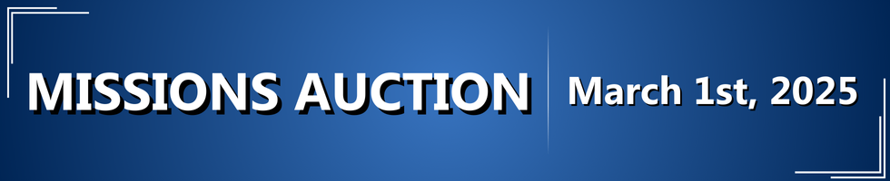 2025 Missions Auction banner image