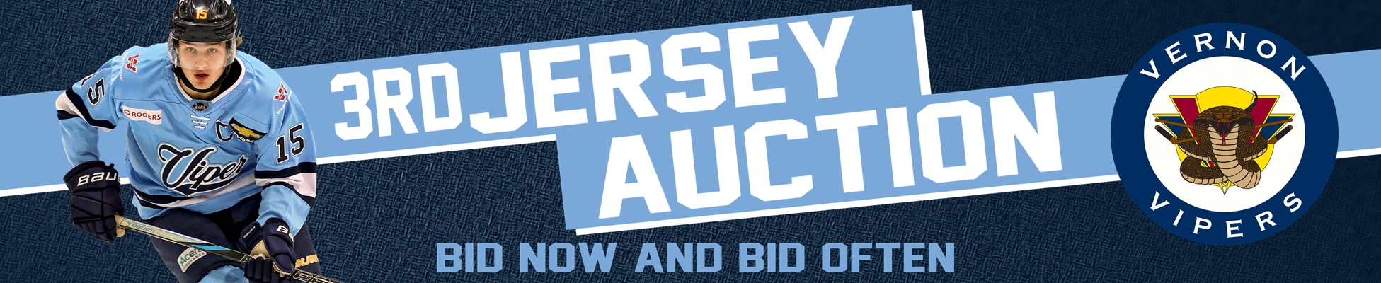 Vernon Vipers 3rd Jersey (Blues) banner image