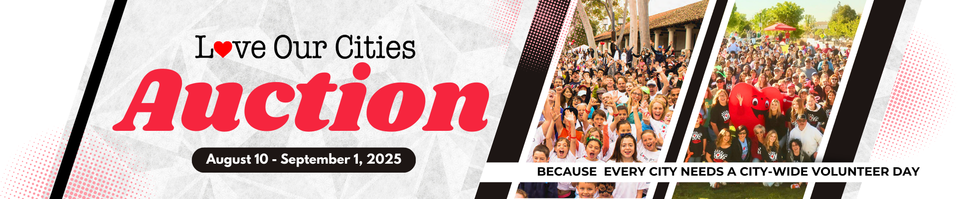 Love Our Cities Auction banner image