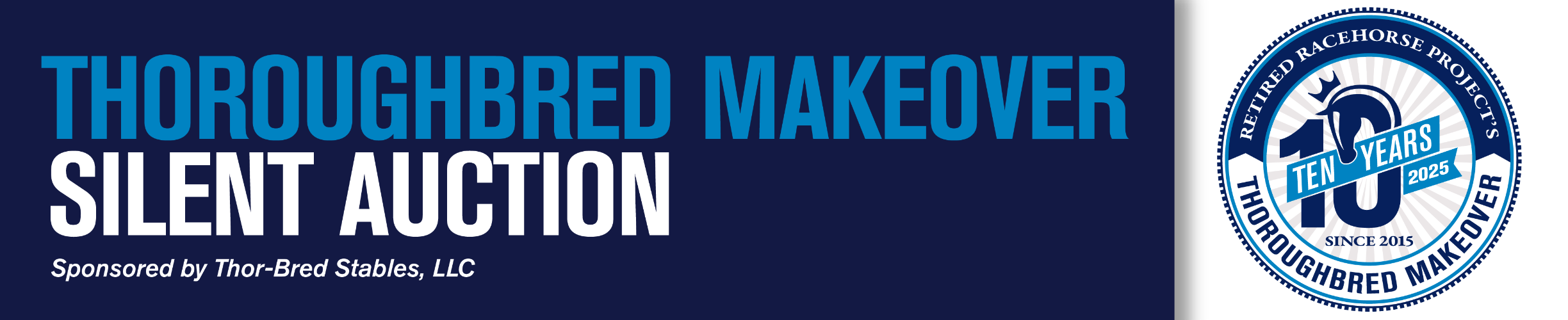 2025 Thoroughbred Makeover Silent Auction banner image