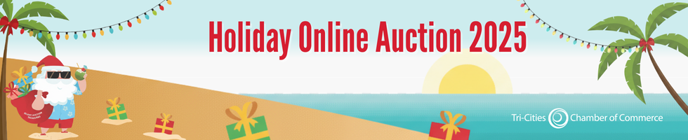 2025 Tri-Cities Chamber Holiday Auction banner image