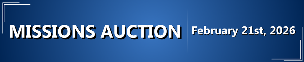 2026 Missions Auction banner image