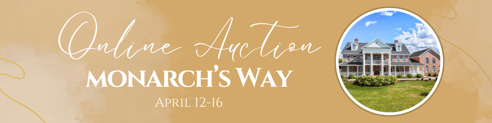 Monarch's Way Online Auction 2026 banner image