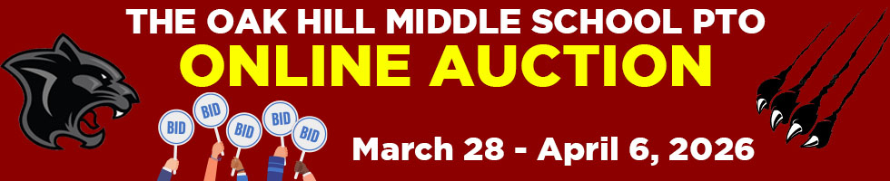 Oak Hill Middle School PTO Auction banner image