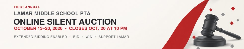 Lamar Middle School PTA Silent Auction banner image