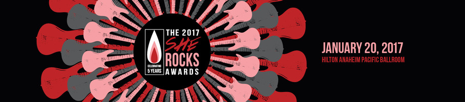2017 She Rocks Awards banner image