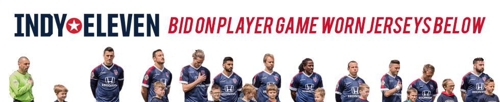 Indy Eleven Player Jersey Auction banner image