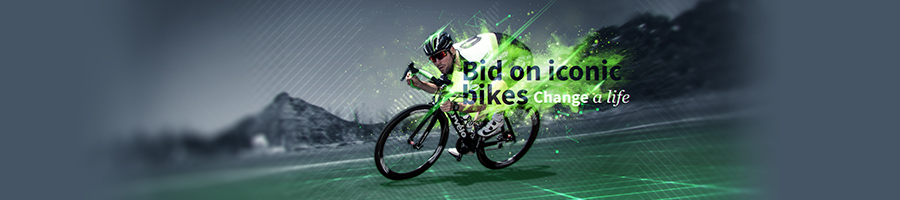 Dimension Data bike auction for Qhubeka banner image