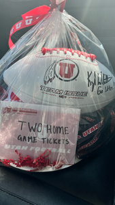 2 tickets to Utah game and signed football