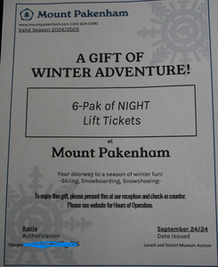 Six Pack of Night Lift Tickets
