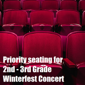Priority Seats (4) for Winterfest Concert, 2nd/3rd