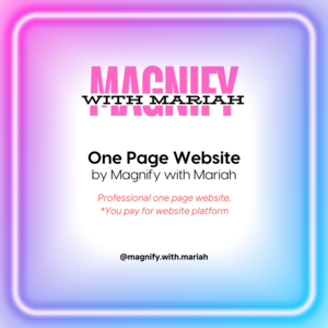 One Page Website