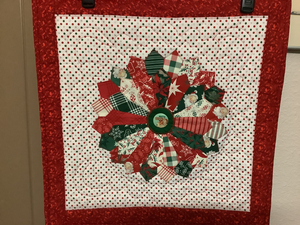Christmas wreath wall hanging