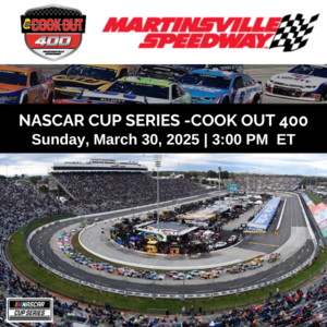 **Martinsville Speedway COOK OUT 400 - Two tickets