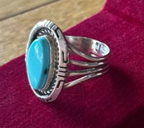 Navajo Sterling Silver & Turquoise Ring