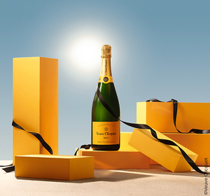 Bottle of Champagne Veuve Cliquot