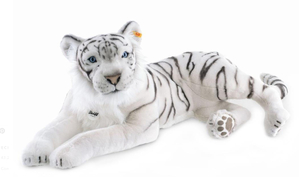 Steiff  White Tiger Plush Toy - Large 43" long