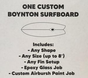 Custom Boynton Surfboard by Burke Boynton