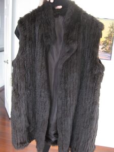 Fur – brown fur vest