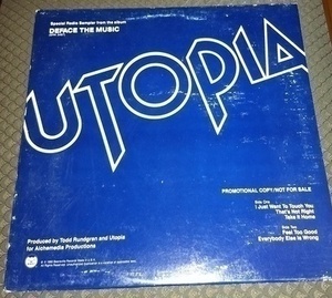 Vinyl LP: Utopia Deface the Music Radio Sampler