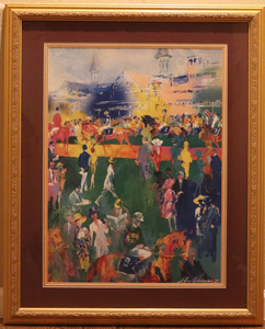 LeRoy Neiman Derby Day Paddock Serigraph