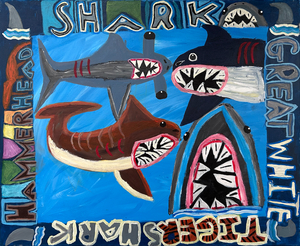 'Sharks of the Deep' by Christine Hammond