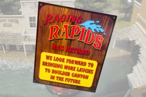 Raging Rapids Retirement Sign