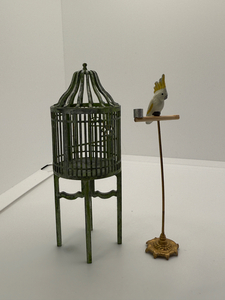 1" Birdhouse, Stand and Bird