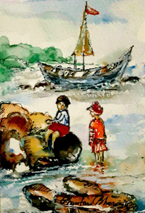 CONTEMPLATION BY THE WATER