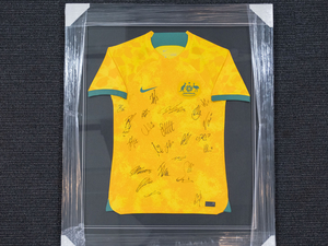 Signed & Framed Socceroos Jersey - 2022 World Cup