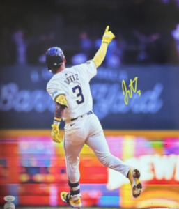 Joey Ortiz Game Bat in case