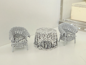 1/4" Wicker Set