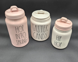 Set of 3 Easter Canisters