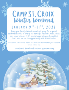 Camp St. Croix Winter Weekend Escape