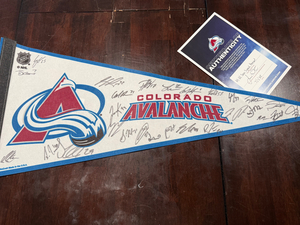 2024–2025 Avalanche Team Signed Pennant