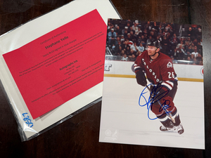 Stéphane Yelle Signed Avalanche Photo