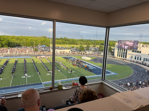 Press Box Hospitality Suite for Graduation