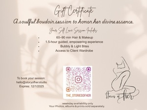 Boudoir Photoshoot Gift Certificate