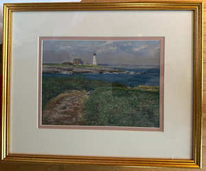 Pair of Barrington Light in Maine Paintings