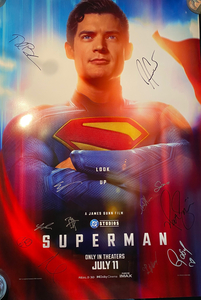 SUPERMAN Autographed Theatrical Poster