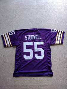 Scott Studwell Autographed Vikings Jersey